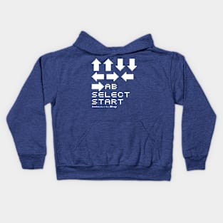 video game cheat codes(blue) Kids Hoodie